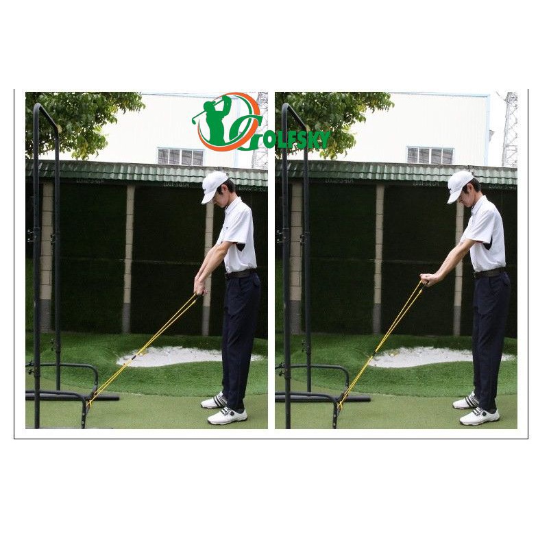 Dây đai kéo tập thể lực golf, rèn luyện thể chất, giúp ổn định tư thế swing chuẩn