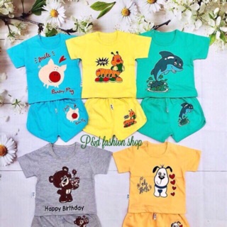 Combo 25 bộ cộc tay  cho bé