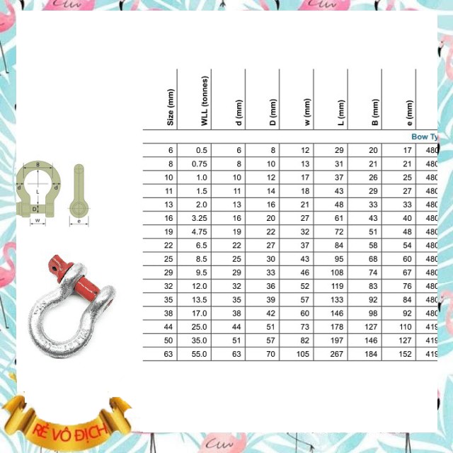 Ma ní omega hai tấn chốt ren căn vặn