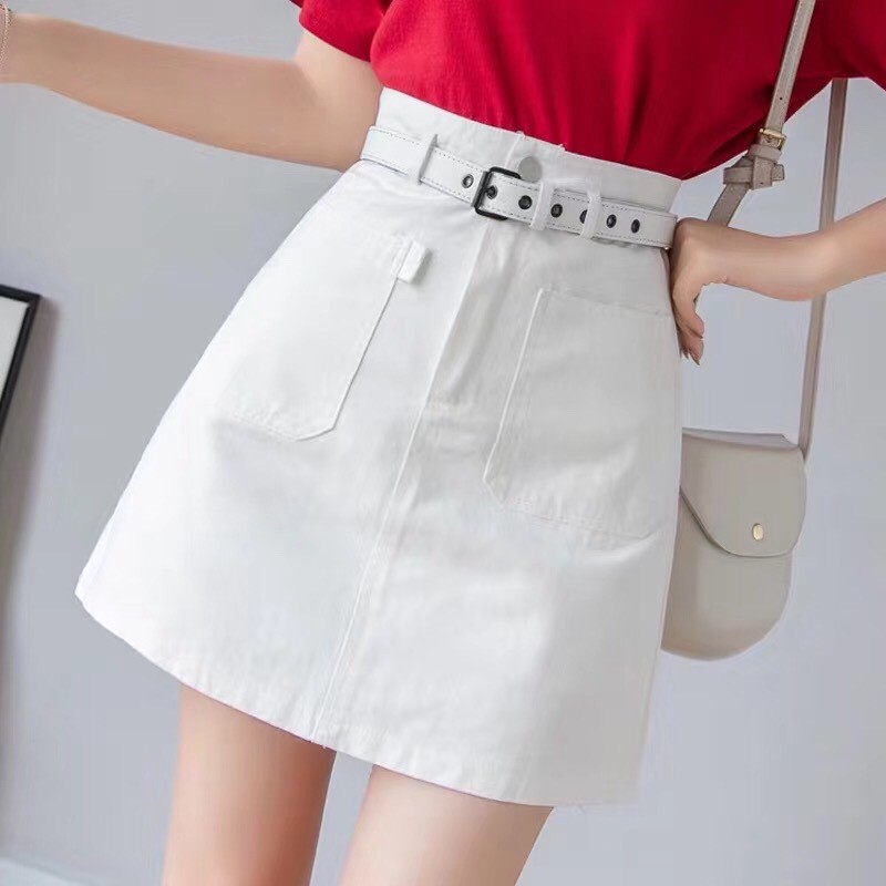 Chân váy chữ A kèm đai | BigBuy360 - bigbuy360.vn