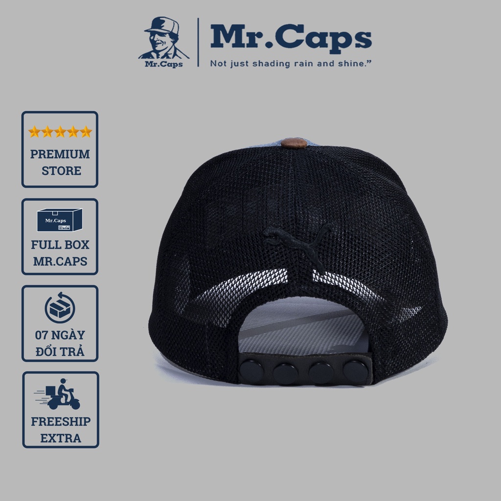 Mũ lưới lưỡi trai Pu.ma - Nón kết nam nữ cao cấp thời trang Hàn Quốc phong cách ullzang form unisex Mrcap Store PM03