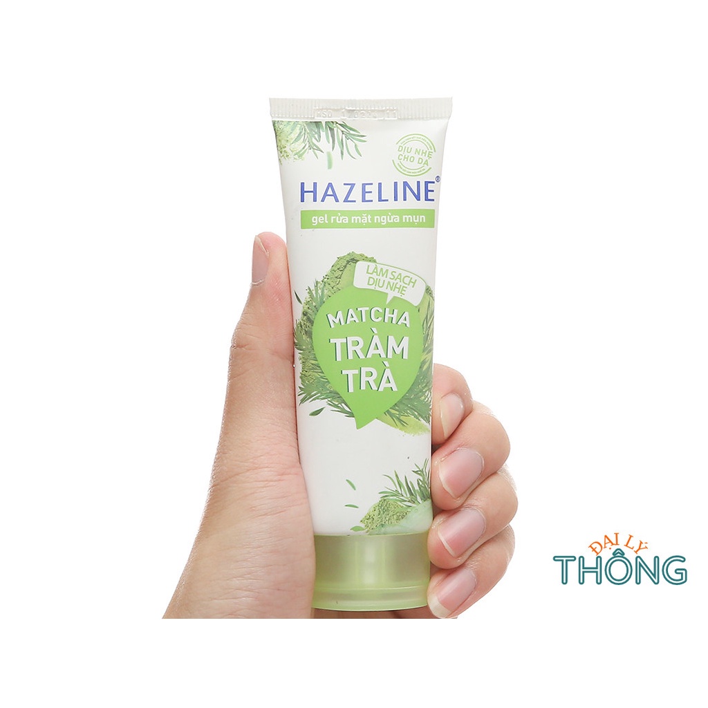 Sữa rửa mặt HAZELINE Matcha Lựu Đỏ | Nghệ Hoa Cúc | Tràm Trà - SRM Hazeline 50g / 100g