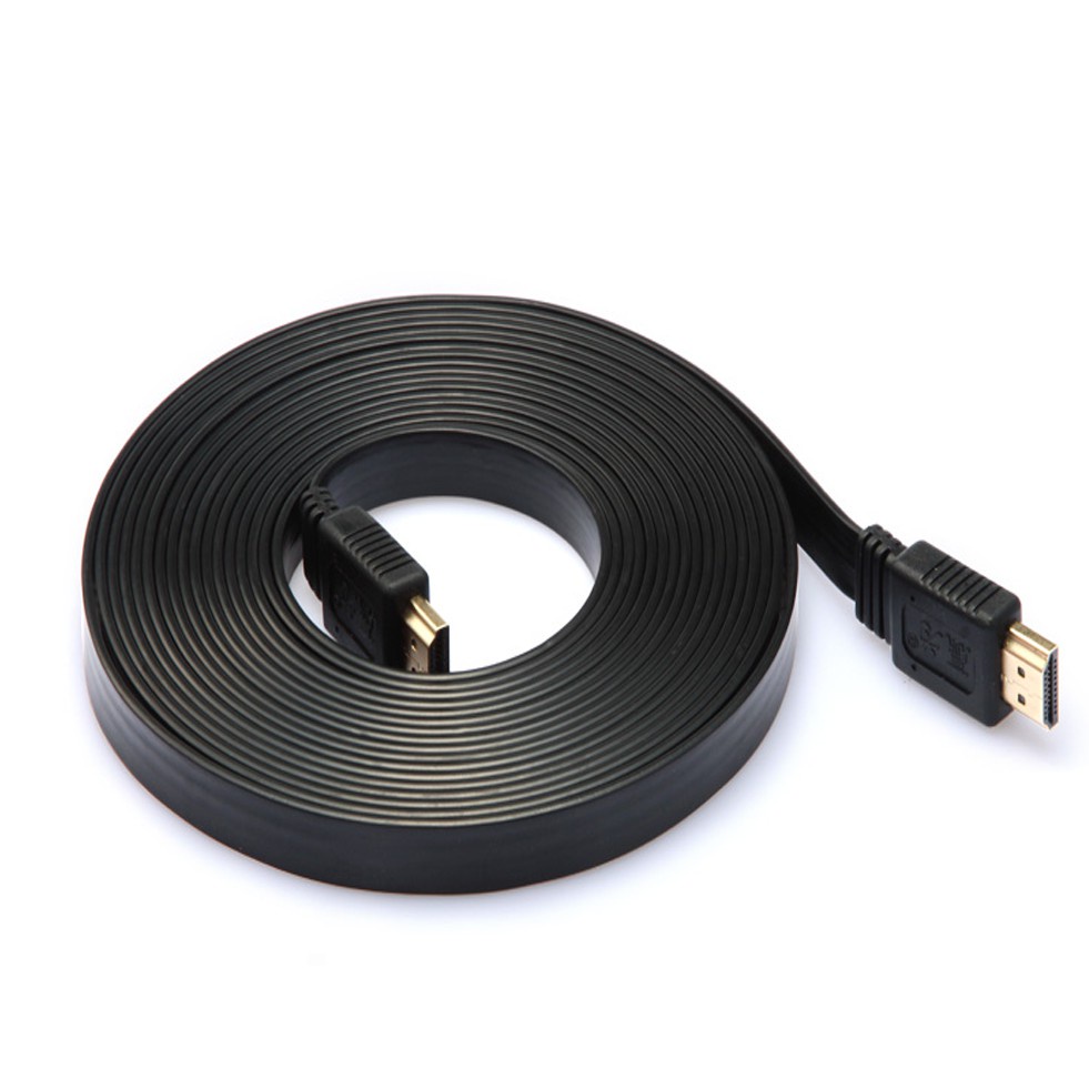 Dây HDMI chuẩn 1.4 full HD 1.5m 3m 5m 10m Dẹp và tròn dây cáp kết nối cổng HDMI 2 đầu tốt chất lượng cao
