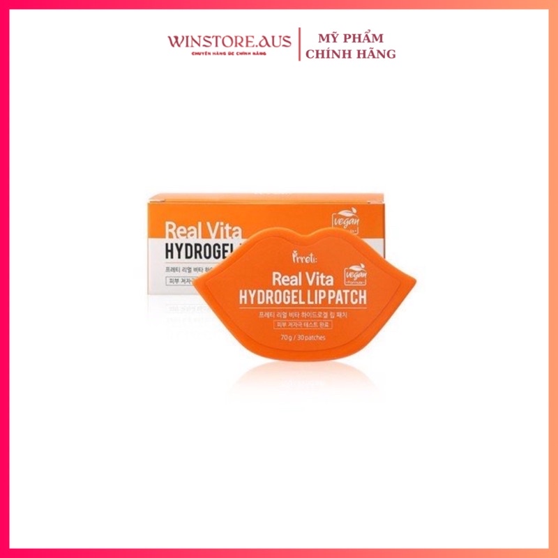 Mặt Nạ Môi Dạng Gel Prreti: Real Vita Hydrogel Lip Patch