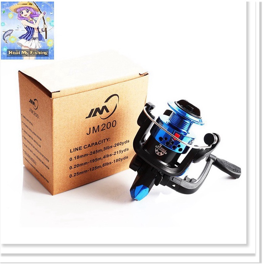 Máy Câu Cá Mini Giá Rẻ YF 200 - Đồ Câu DHS quay êm, bền đẹp, giá sốc máy câu tôm, may cau