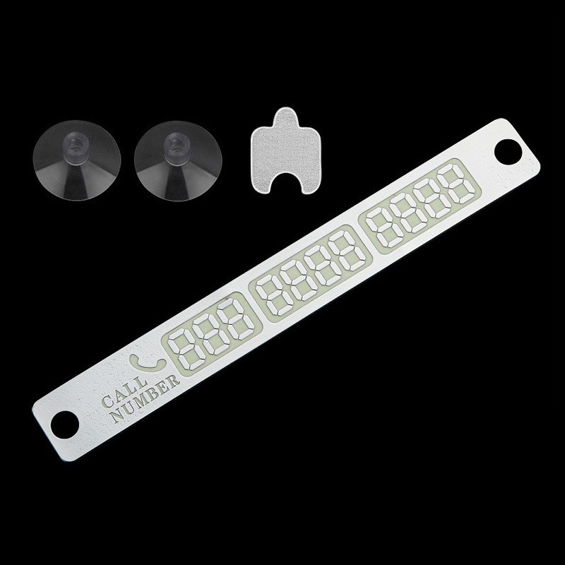 Thẻ ghi số điện thoại gắn kính xe ô tô