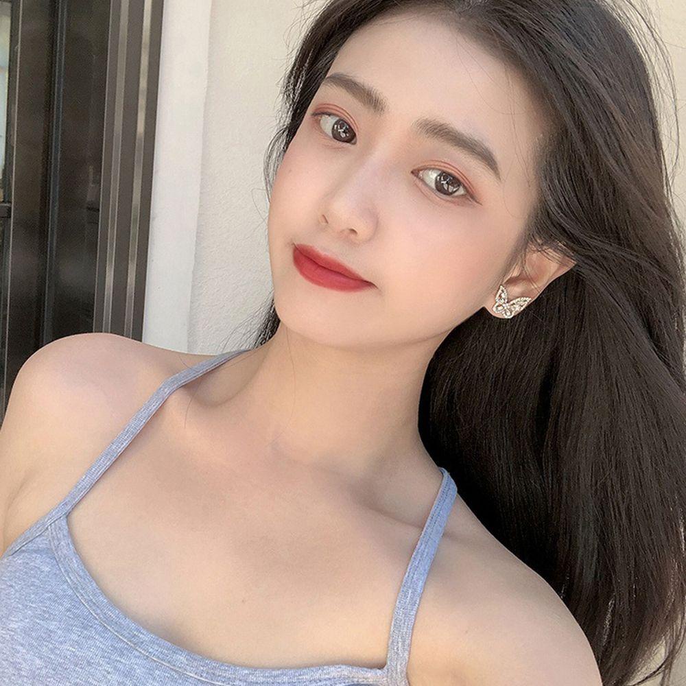 Bông Tai Hình Bướm / Vỏ Sò Lấp Lánh Thời Trang Cho Nữ