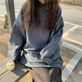 (ORD) Áo thun trơn dài tay Áo sweater dài tay ulzzang