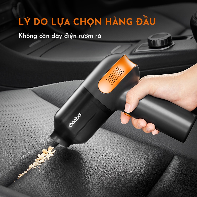 áy hút bụi không dây cầm tay GAABOR GVCC-M1A1 lực hút mạnh bền bỉ - Hàng chính hãng