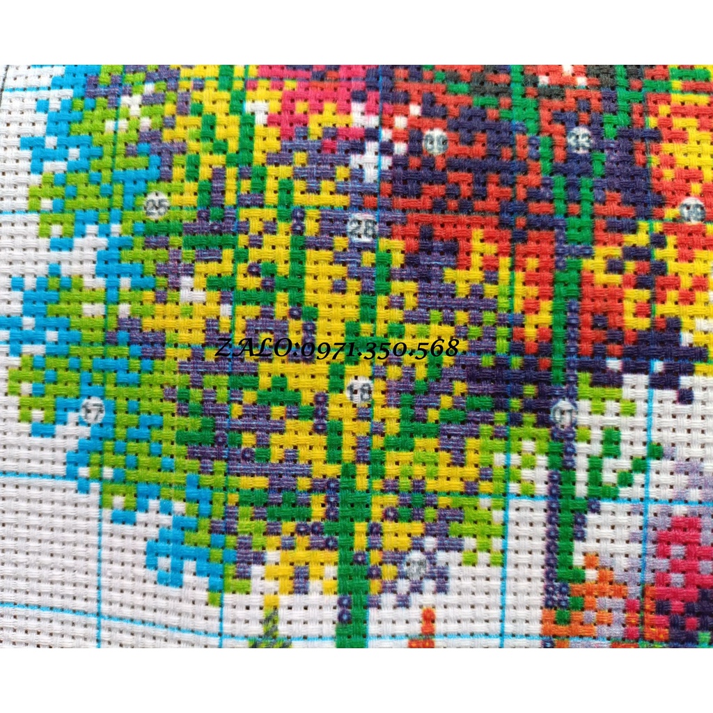 Tranh thêu chữ thập Ngôi nhà hạnh phúc F226-73x51cm