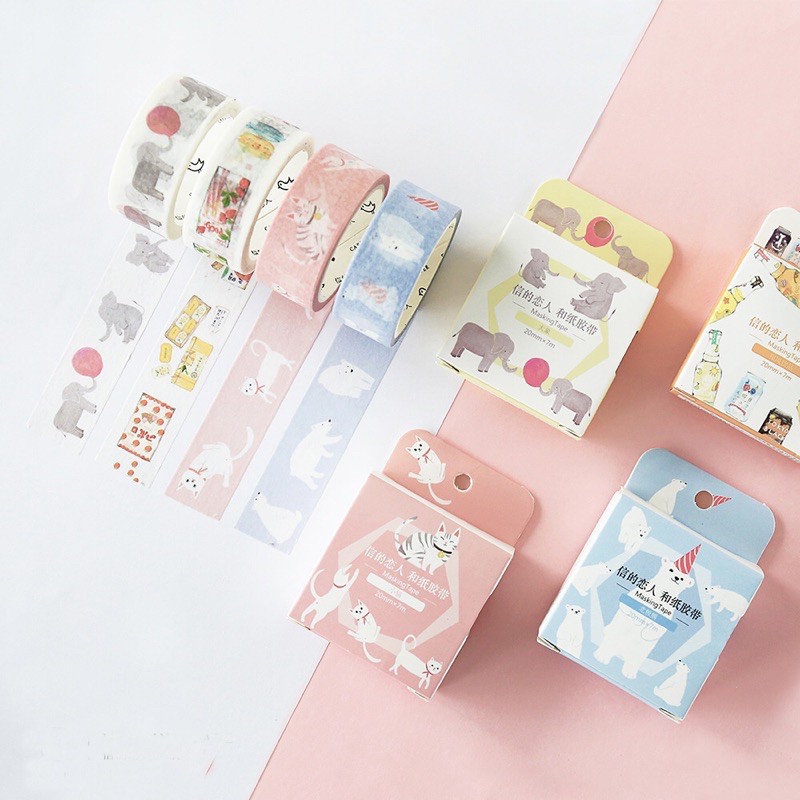 washi tape băng dính trang trí thị trấn nhỏ