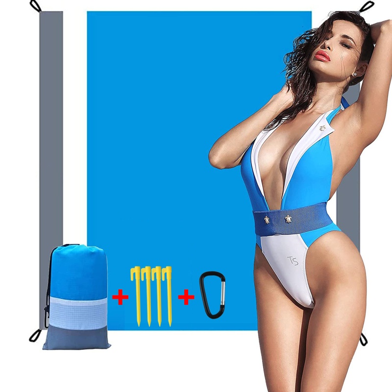 Chăn Gấp Gọn Bỏ Túi Chống Nước Chống Ẩm Chống Cát Chống Nắng Khi Đi Biển