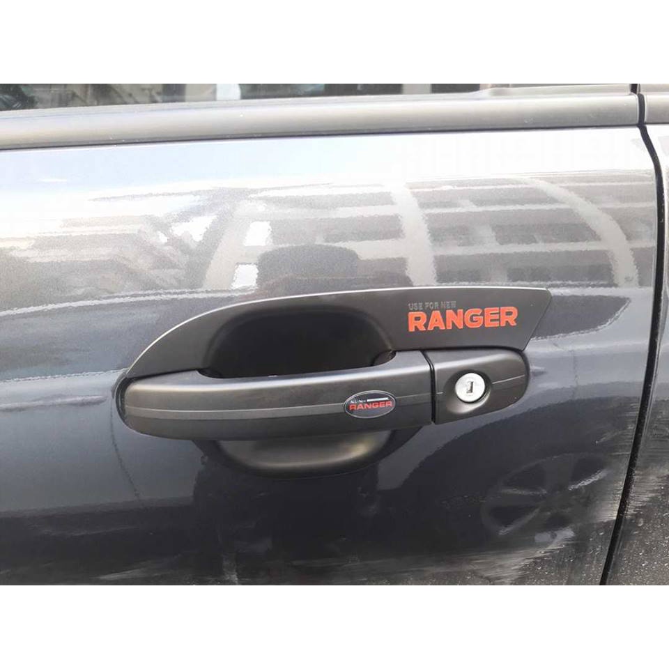 Bộ ốp đèn Pha + hậu +tay + hõm+ Hõm cốp + nắp xăng Nhựa đen Ford Ranger 2015 đến 2020