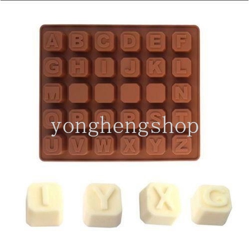 Khuôn Silicone làm bánh tạo hình chữ cái tiếng Anh 3D độc đáo tiện dụng