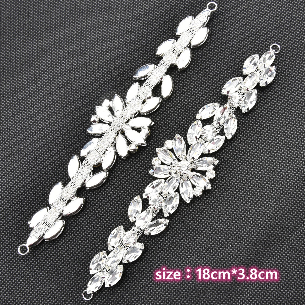 Kính Đá Pha Lê Trong Suốt Đính Đá Hình Hoa Xinh Xắn Trang Trí Quần Áo/ Thắt Lưng