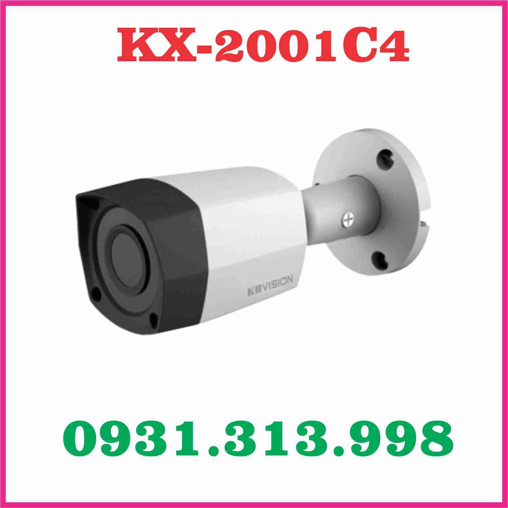 Camera KBVISION KX-2001C4 2.0MP (CVI, TVI, AHD, Analog).