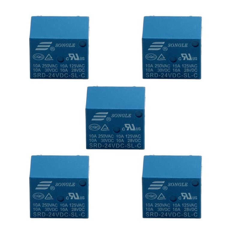 Relay 24V10A 5 Chân SRD-24VDC-SL-C