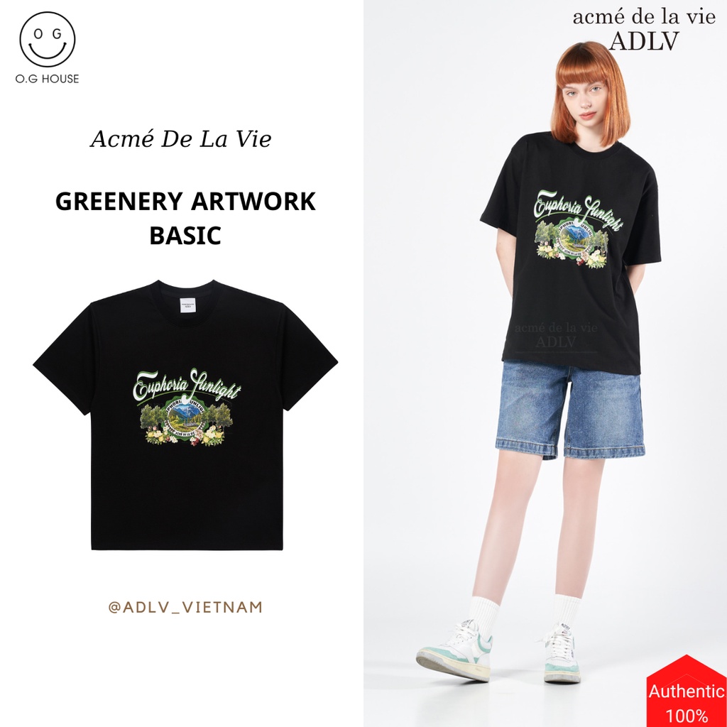 [Chính Hãng] Áo ADLV Lisa Greenery Art Work Basic