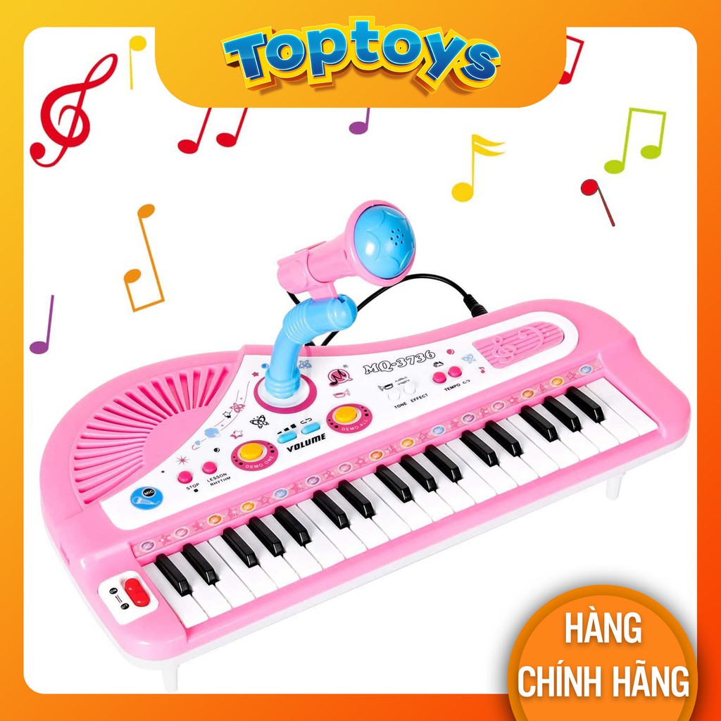 Đồ chơi đàn piano điện tử có micro với đa chức năng cho trẻ 2- 5 tuổi kích thích trí thông minh âm nhạc