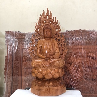 Phật a di đà gỗ hương cao 50 cm