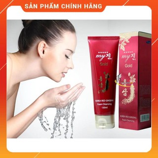 Sữa rửa mặt hồng sâm gold my chính hãng, hộp đỏ 120g