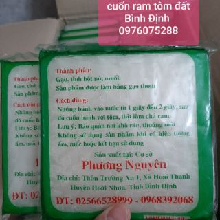 Combo 10 xấp Bánh Tráng cuốn chả ram tôm đất Bình Định
