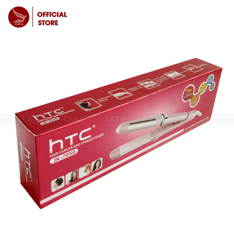 MÁY ÉP TÓC CHÍNH HÃNG HTC - JK7050 - Là thẳng tóc, duỗi tóc mức nhiệt tốt, không gãy tóc - Dụng cụ tạo Kiểu, làm đẹp !