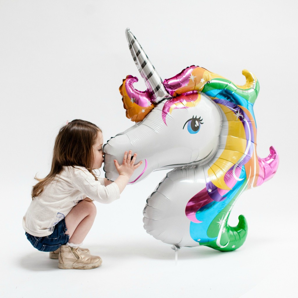 Bóng Kiếng Hình Ngựa Pony, Ngựa Gỗ, Ngựa Hoa Các Size (40cm,1M1) Dành Cho Bé