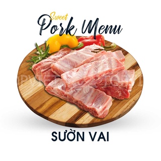 Sườn vai cắt kho 1kg | Giao hàng siêu tốc ĐN