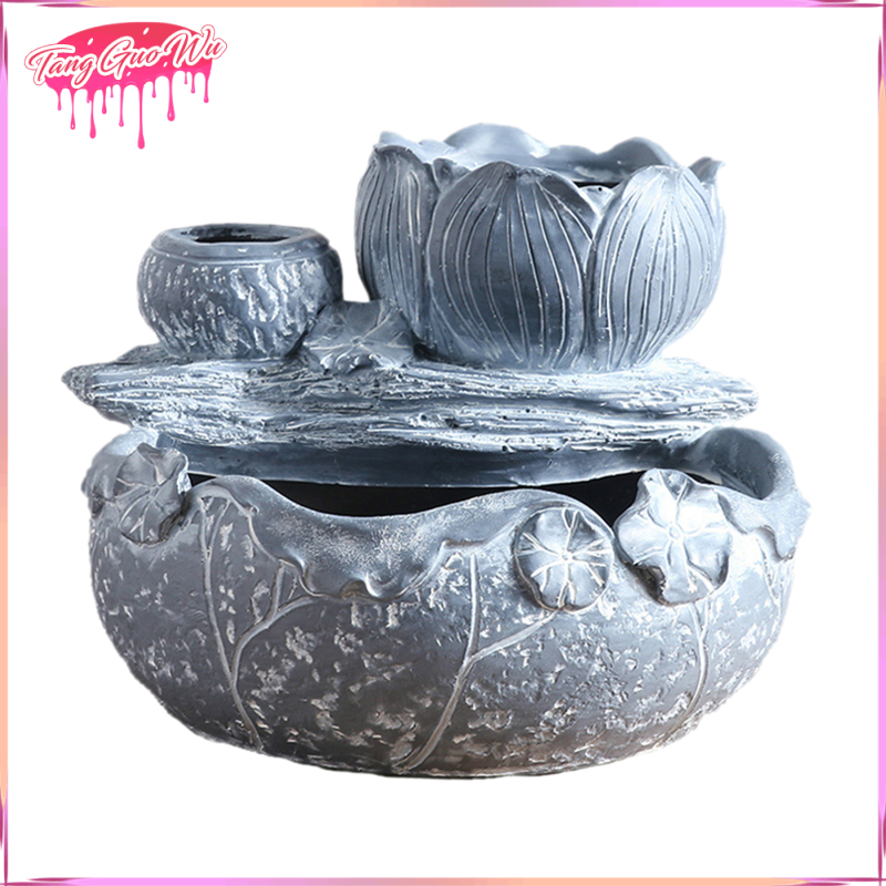 Imitation Lotus Style Succulent Plants Planter Flowerpot Resin Flower Pot Desktop Holder Home