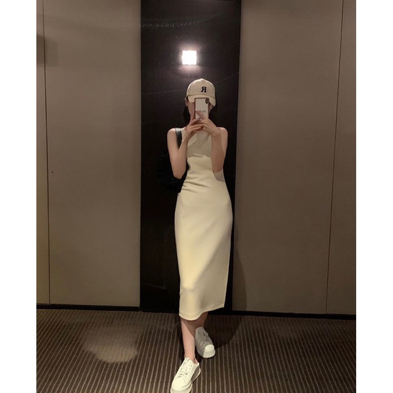 [FREESHIP - HÀNG LOẠI 1] VÁY 2 DÂY CỔ YẾM BODY XẺ KHOÁ SAU | BigBuy360 - bigbuy360.vn