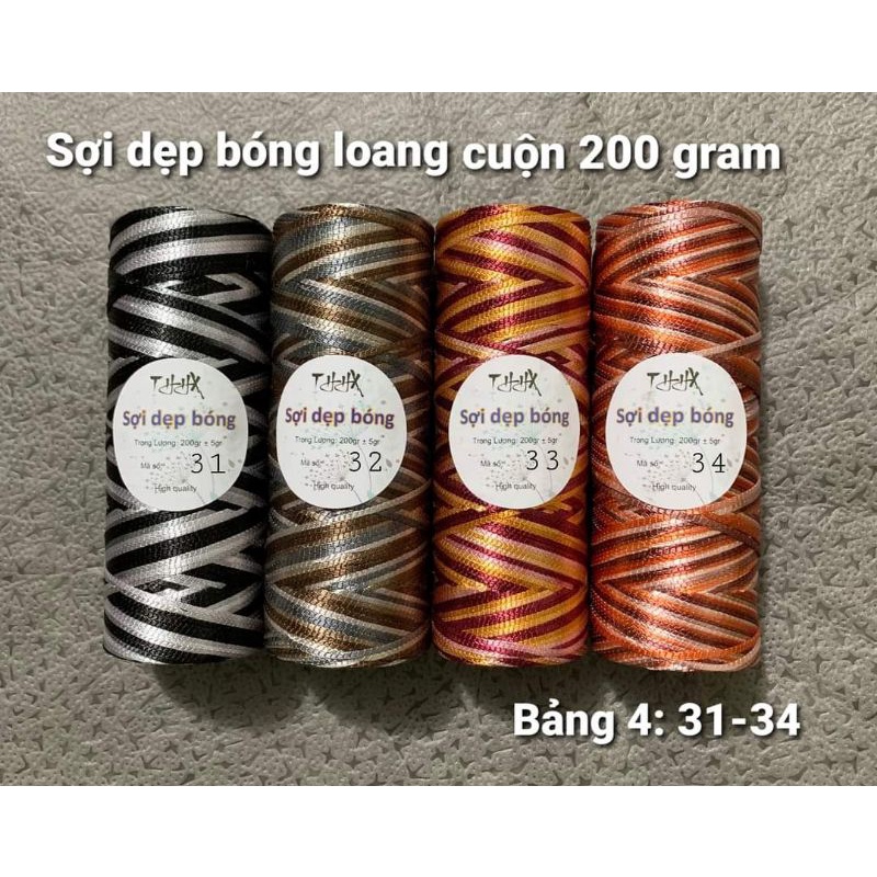 Sợi Ribbon màu loang 200g