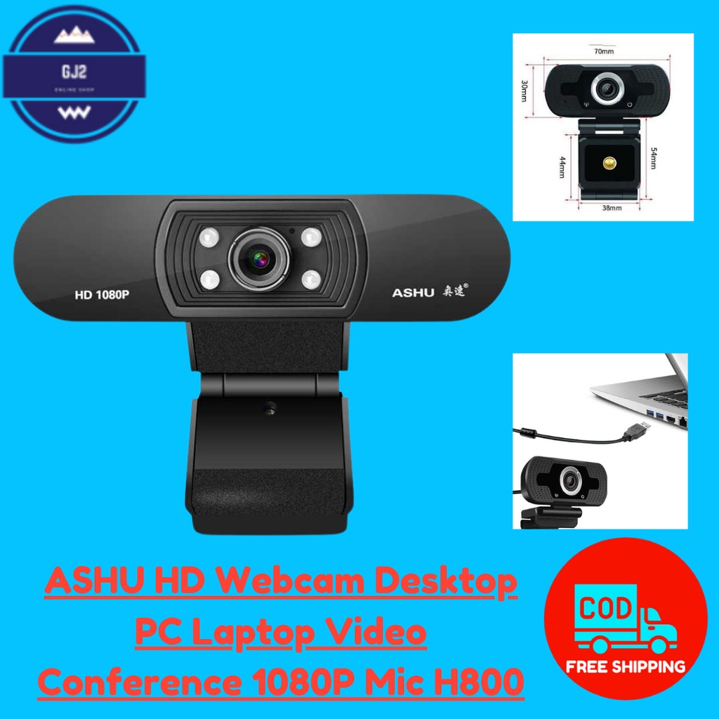 Webcam Ashu Hd 1080P toàn diện kèm micro cho máy tính | BigBuy360 - bigbuy360.vn