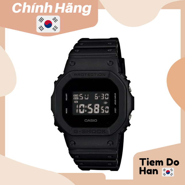 Đồng Hồ Casio Nam Dây Nhựa GSHOCK DW-5600BB-1DR Chính Hãng bill Hàn