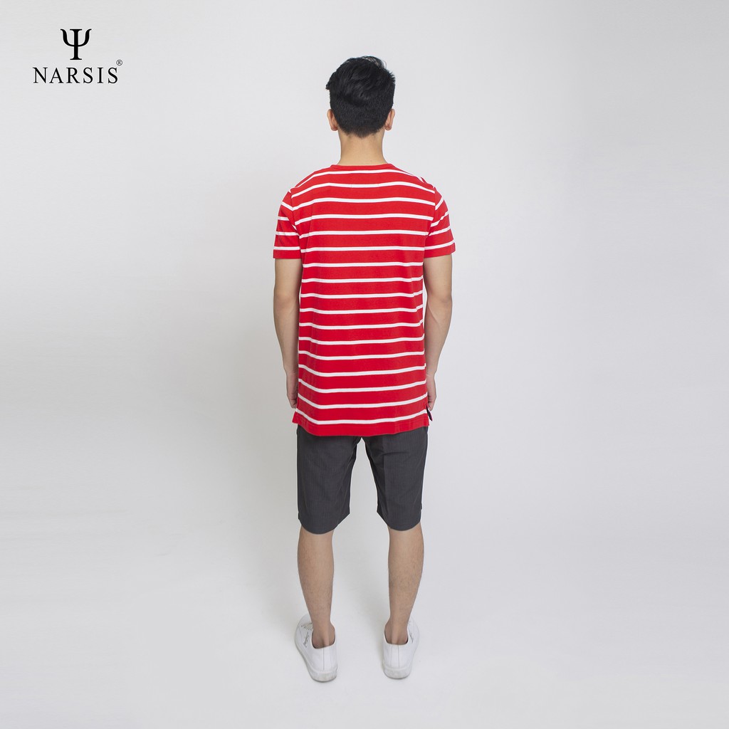 Áo Cộc Nam Narsis D6025 màu kẻ đô