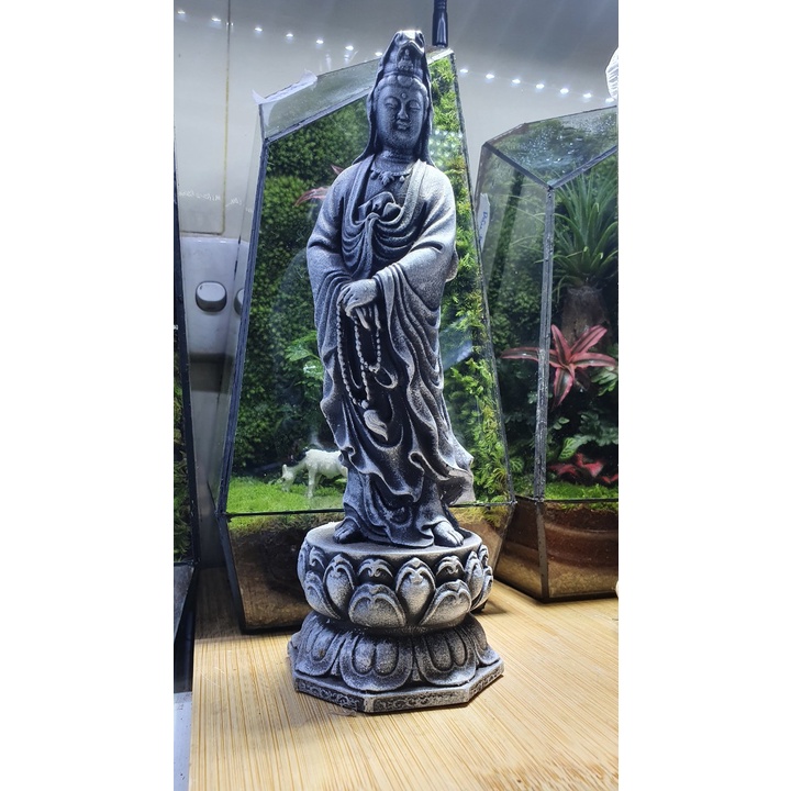 Tượng quan âm trang trí tiểu cảnh , terrarium....