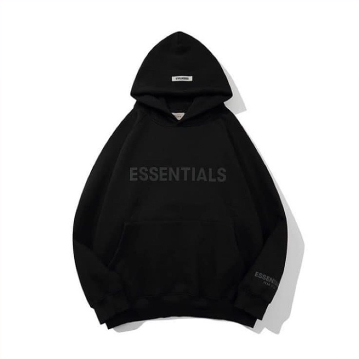 FREESHIP ÁO NỈ HOODIE ESSENTIALS,NỈ BÔNG COTTON 100% MỀM MẠI DÀY DẶN,ÁO NỈ BÔNG UNISEX,FREESIZE DƯỚI 65kg