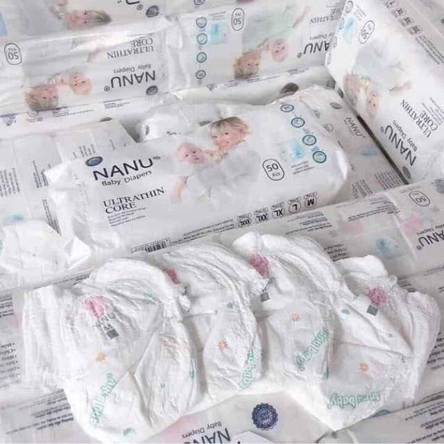 Combo 100 miếng bỉm quần Nanu đủ size