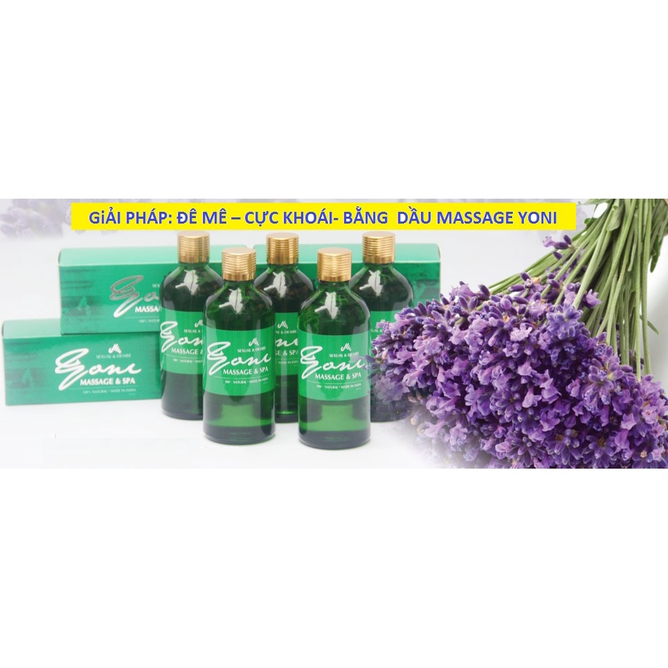 Tinh Dầu Massage Yoni Bôi Trơn Kích Thích Hưng Phấn Nam Nữ Chuyên Dùng trong Spa