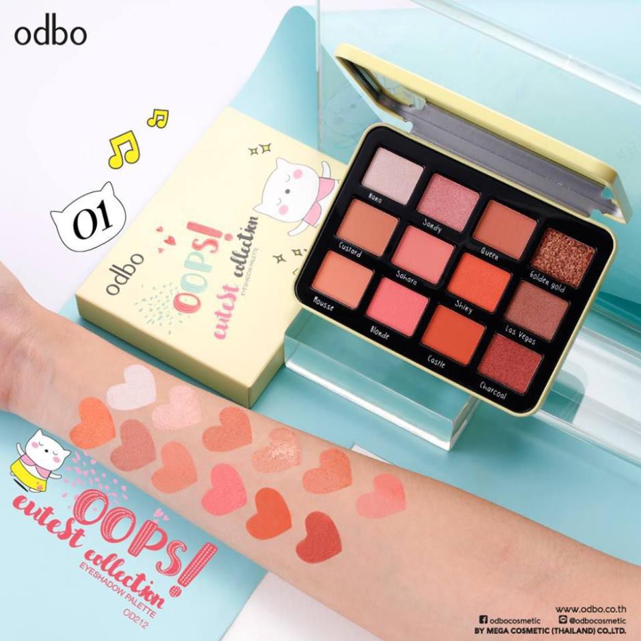 Phấn Mắt 12 Ô Odbo Oops Cutest Collection OD212