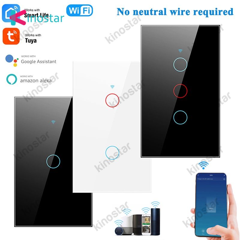 1/2/3Gang TUYA Interruptor Wifi Cảm Ứng Thông Minh Chuyển Đổi Tường Nhà Nút cho Alexa và Google Nhà trợ lý CHÚNG TÔI Tiêu Chuẩn