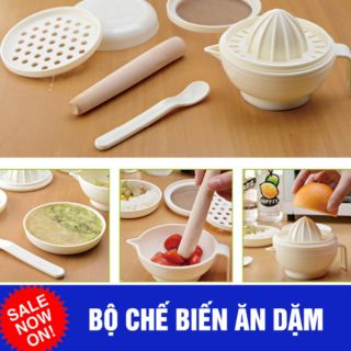 Bộ đồ chế biến ăn dặm 7 món kiểu nhật