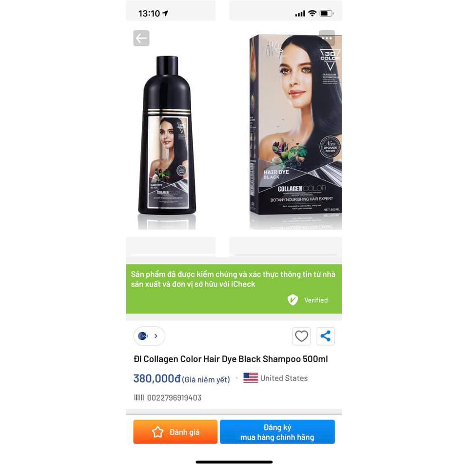 DẦU GỘI PHỦ BẠC ĐEN - NÂU CHÍNH HÃNG ĐL COLLAGEN 500ML THẢO DƯỢC AN TOÀN CHO CẢ TRẺ EM VÀ PHỤ NỮ CÓ THAI