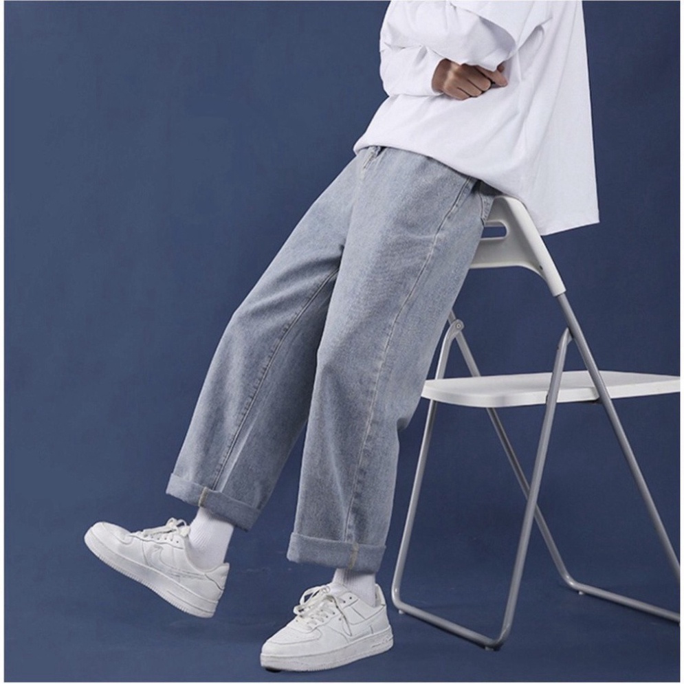 Quần jean Baggy nam ống suông, rộng, Q4 hottrend hàn quốc 2022 | BigBuy360 - bigbuy360.vn