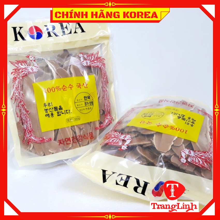 [Mã GROSALE2703 giảm 8% đơn 250K] Nấm linh chi thái lát hàn quốc - Nấm thái lát túi 1kg - tranglinhkorea