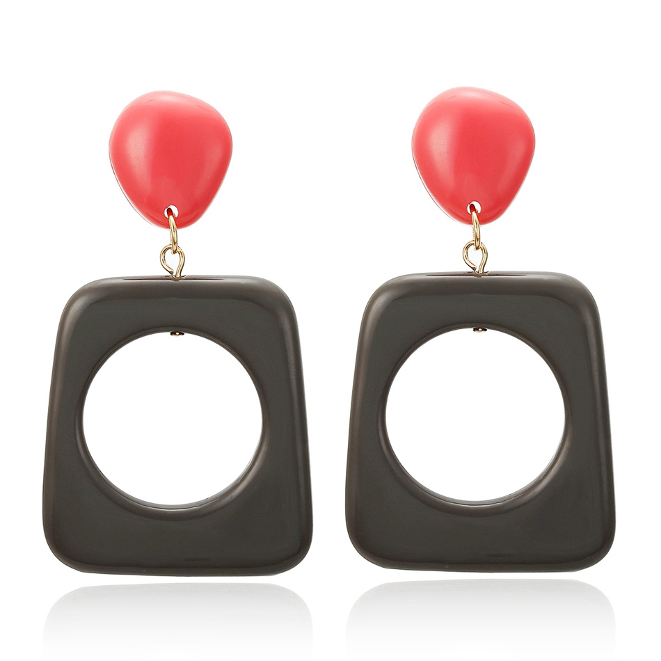 Đôi khuyên tai Acrylic thiết kế độc đáo thời trang cho nữ