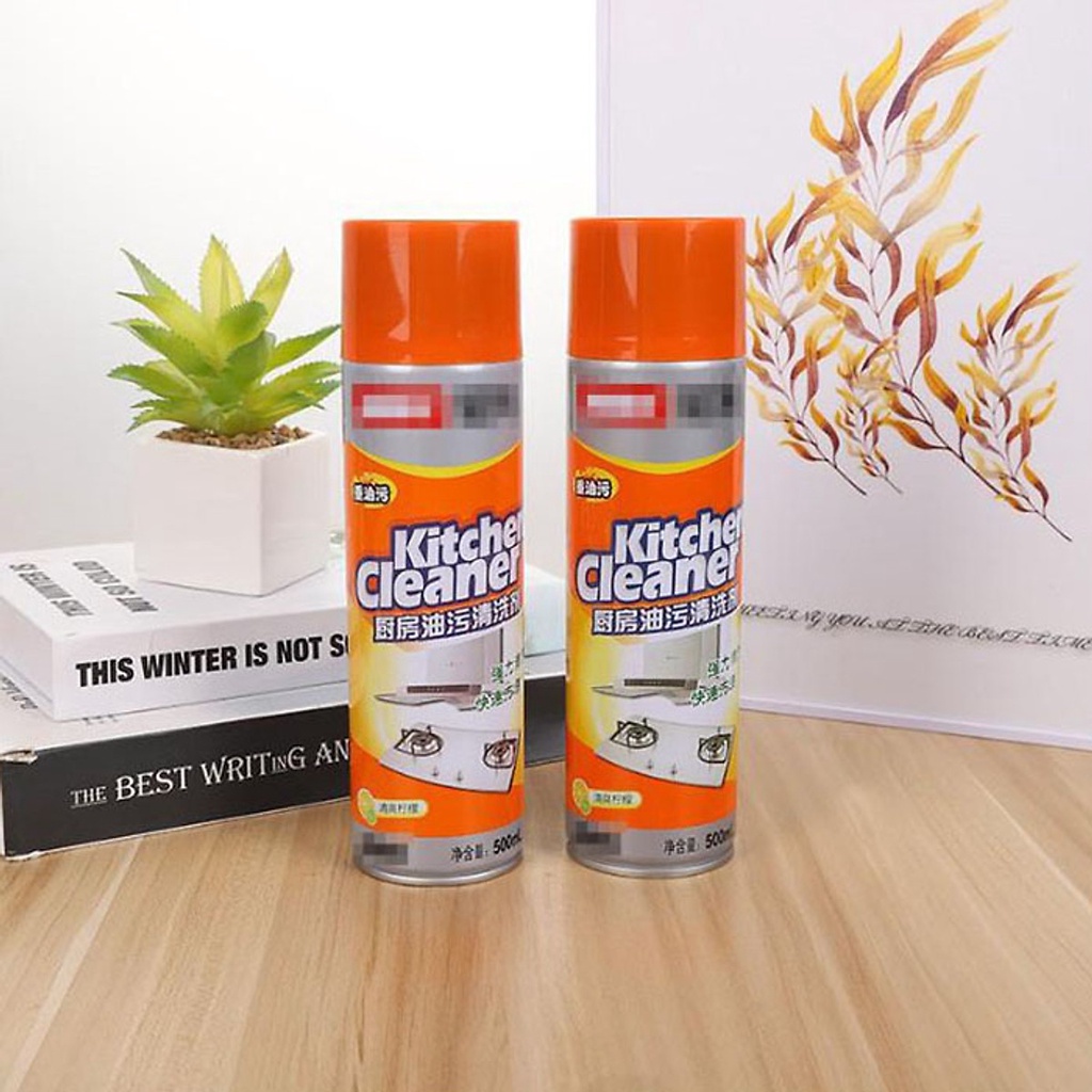 [500ml] Bình Xịt Bọt Tuyết Kitchen Cleaner Vệ Sinh Nhà Bếp, Tẩy Dầu Mỡ Cực Mạnh, Thân Thiện Với Gia Đình