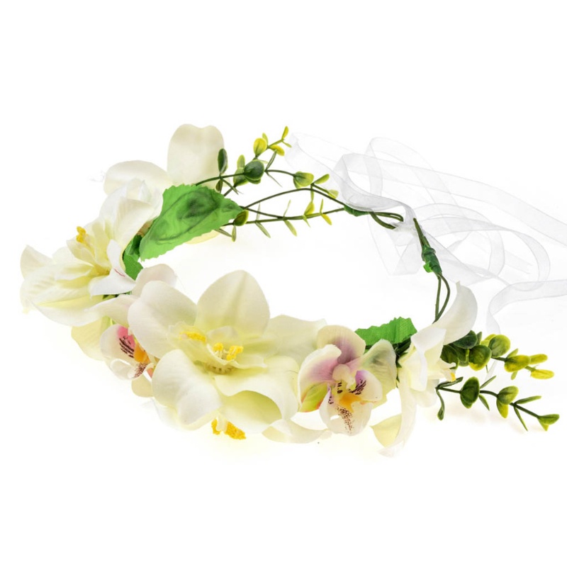 Vòng Hoa Nhân Tạo Đội Đầu Phong Cách Boho Cho Cô Dâu Trong Tiệc Cưới / Lễ Hội
