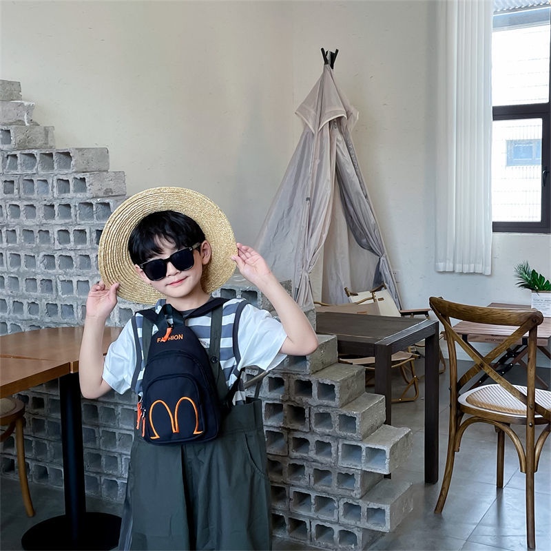 Ba Lô Vải canvas Thời Trang Cá Tính Năng Động Cho Bé Trai