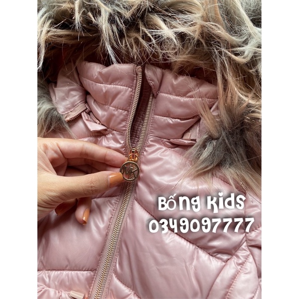 Áo Parka Bé Gái Kèm Belt Hồng Be MK